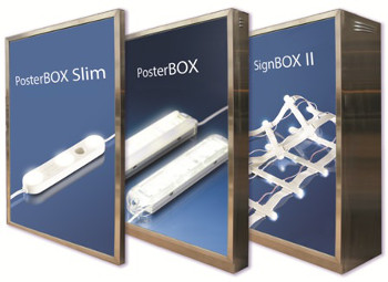 Sloan Posterboxes with Metamark MD-BL2 Digital Backlit Film 